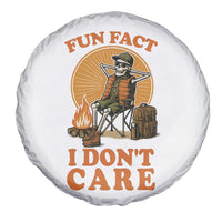 Fun Fact I Do Not Care Spare Tire Cover Funny Skeleton - Wonder Print Shop
