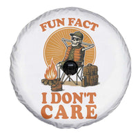Fun Fact I Do Not Care Spare Tire Cover Funny Skeleton - Wonder Print Shop