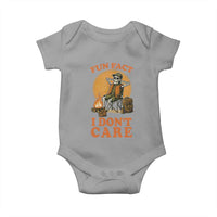 Fun Fact I Do Not Care Baby Onesie Funny Skeleton - Wonder Print Shop