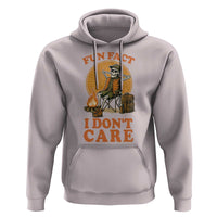Fun Fact I Do Not Care Hoodie Funny Skeleton - Wonder Print Shop