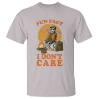 Fun Fact I Do Not Care T Shirt Funny Skeleton - Wonder Print Shop