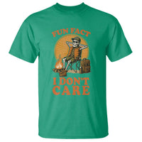 Fun Fact I Do Not Care T Shirt Funny Skeleton - Wonder Print Shop