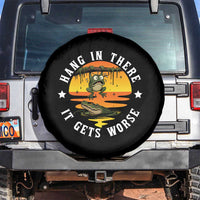 Hang In There It Gets Worse Spare Tire Cover Funny Frog - Wonder Print Shop