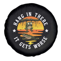 Hang In There It Gets Worse Spare Tire Cover Funny Frog - Wonder Print Shop