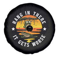 Hang In There It Gets Worse Spare Tire Cover Funny Frog - Wonder Print Shop