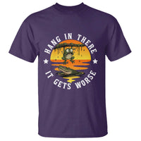 Hang In There It Gets Worse T Shirt Funny Frog - Wonder Print Shop