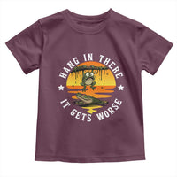 Hang In There It Gets Worse Toddler T Shirt Funny Frog - Wonder Print Shop