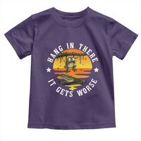 Hang In There It Gets Worse Toddler T Shirt Funny Frog - Wonder Print Shop