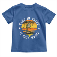 Hang In There It Gets Worse Toddler T Shirt Funny Frog - Wonder Print Shop