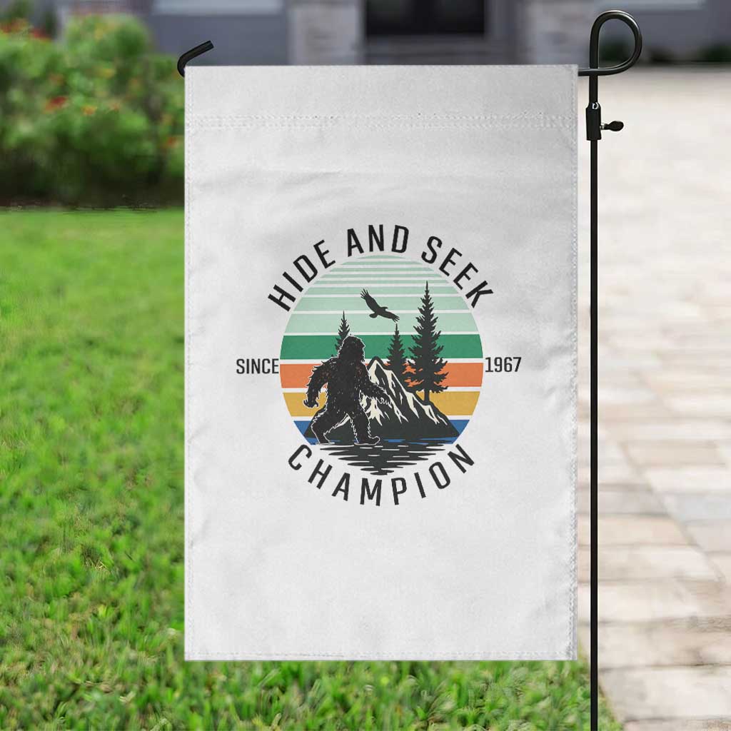 Hide And Seek Champion Garden Flag Bigfoot Lover Gift - Wonder Print Shop