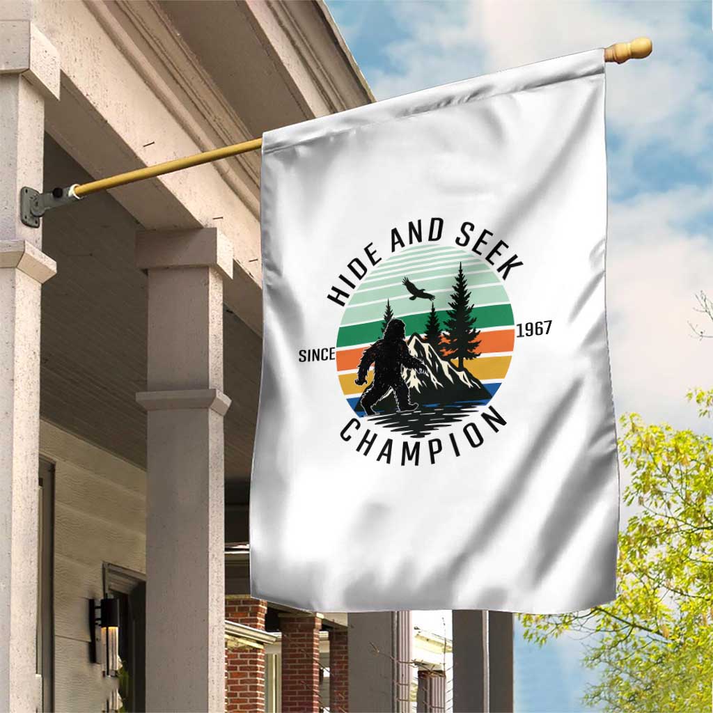 Hide And Seek Champion Garden Flag Bigfoot Lover Gift - Wonder Print Shop