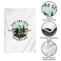 Hide And Seek Champion Garden Flag Bigfoot Lover Gift - Wonder Print Shop