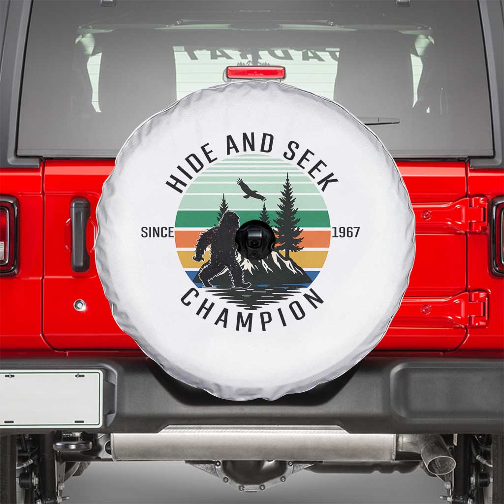 Hide And Seek Champion Spare Tire Cover Bigfoot Lover Gift - Wonder Print Shop