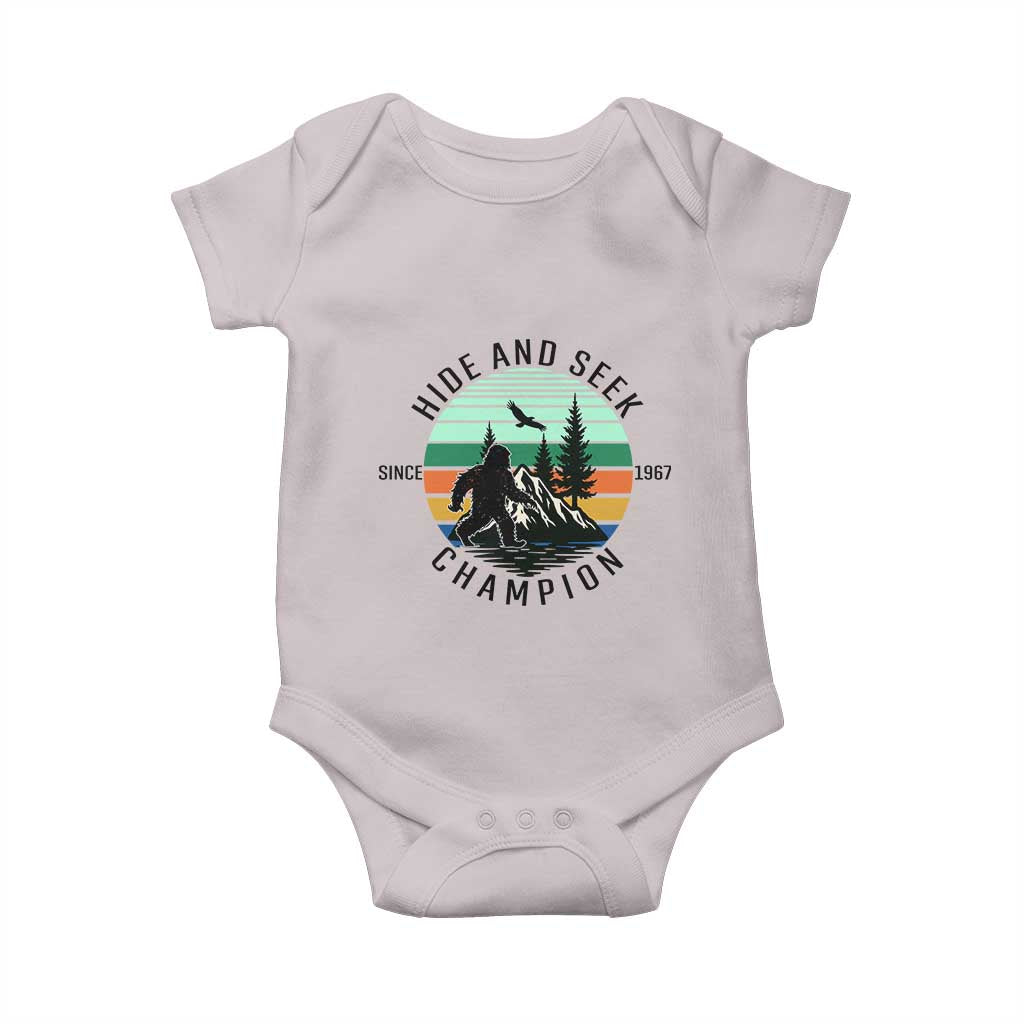 Hide And Seek Champion Baby Onesie Bigfoot Lover Gift - Wonder Print Shop