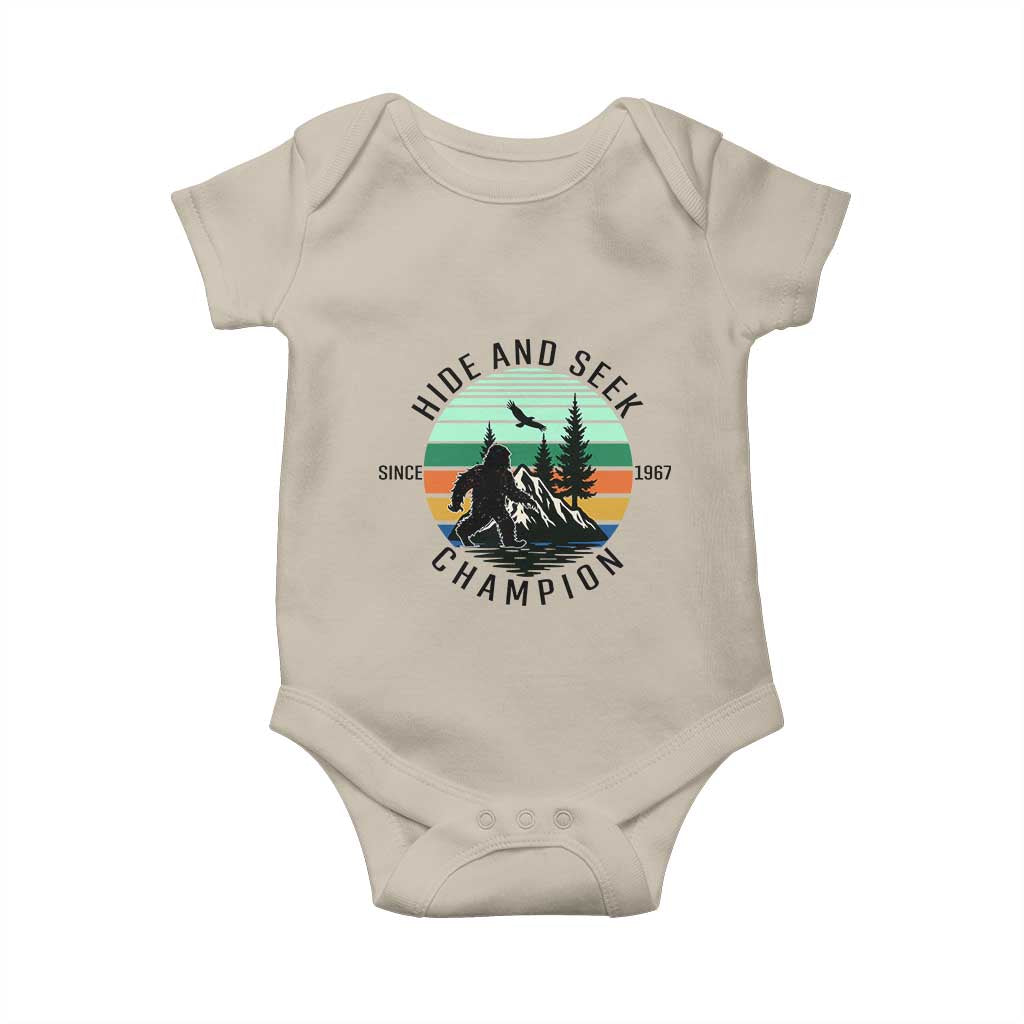 Hide And Seek Champion Baby Onesie Bigfoot Lover Gift - Wonder Print Shop