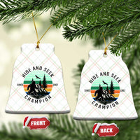 Hide And Seek Champion Ceramic Ornament Bigfoot Lover Gift - Wonder Print Shop