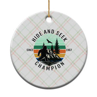 Hide And Seek Champion Ceramic Ornament Bigfoot Lover Gift - Wonder Print Shop