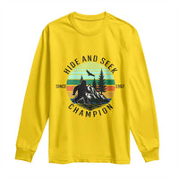 Hide And Seek Champion Long Sleeve Shirt Bigfoot Lover Gift - Wonder Print Shop