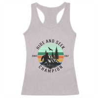 Hide And Seek Champion Racerback Tank Top Bigfoot Lover Gift - Wonder Print Shop