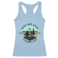 Hide And Seek Champion Racerback Tank Top Bigfoot Lover Gift - Wonder Print Shop