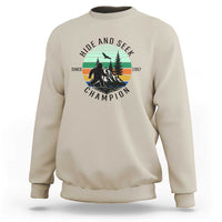 Hide And Seek Champion Sweatshirt Bigfoot Lover Gift - Wonder Print Shop