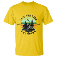 Hide And Seek Champion T Shirt Bigfoot Lover Gift - Wonder Print Shop