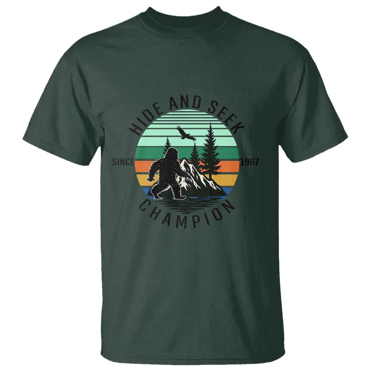 Hide And Seek Champion T Shirt Bigfoot Lover Gift - Wonder Print Shop