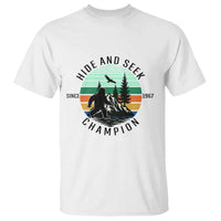 Hide And Seek Champion T Shirt Bigfoot Lover Gift - Wonder Print Shop