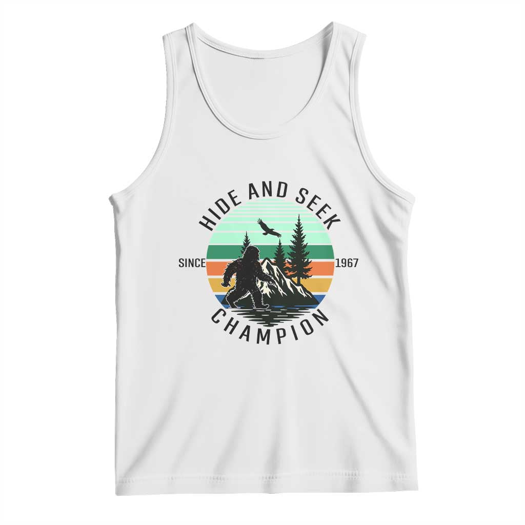 Hide And Seek Champion Tank Top Bigfoot Lover Gift - Wonder Print Shop