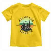 Hide And Seek Champion Toddler T Shirt Bigfoot Lover Gift - Wonder Print Shop