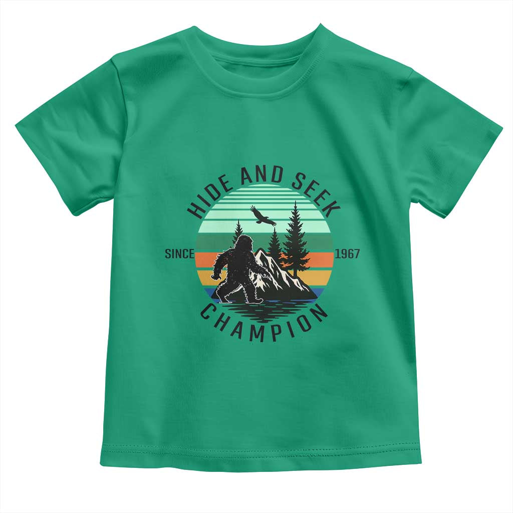 Hide And Seek Champion Toddler T Shirt Bigfoot Lover Gift - Wonder Print Shop