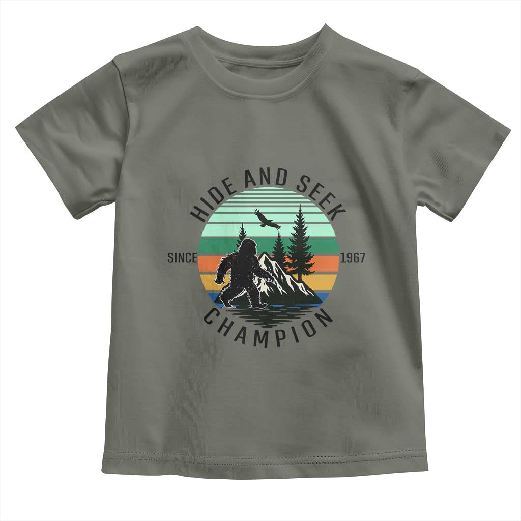 Hide And Seek Champion Toddler T Shirt Bigfoot Lover Gift - Wonder Print Shop