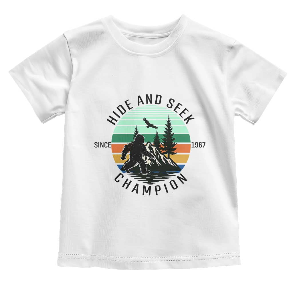 Hide And Seek Champion Toddler T Shirt Bigfoot Lover Gift - Wonder Print Shop