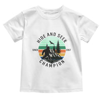 Hide And Seek Champion Toddler T Shirt Bigfoot Lover Gift - Wonder Print Shop