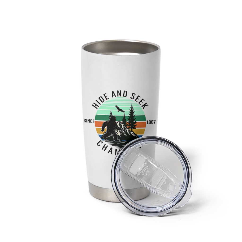 Hide And Seek Champion Tumbler Cup Bigfoot Lover Gift