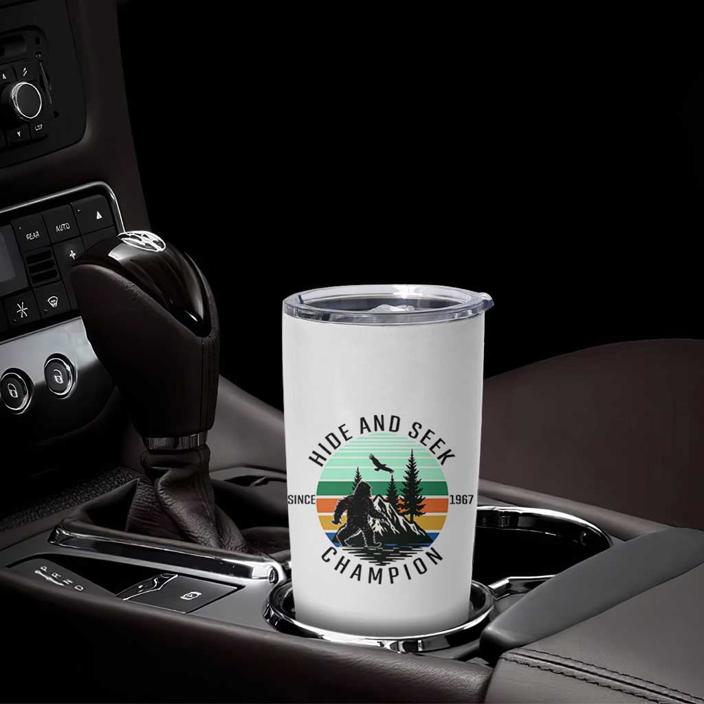 Hide And Seek Champion Tumbler Cup Bigfoot Lover Gift