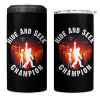 Hide And Seek Champion 4 in 1 Can Cooler Tumbler Funny Bigfoot And Alien Lover Gift