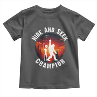Hide And Seek Champion Toddler T Shirt Funny Bigfoot And Alien Lover Gift - Wonder Print Shop