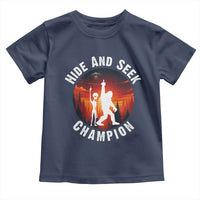 Hide And Seek Champion Toddler T Shirt Funny Bigfoot And Alien Lover Gift - Wonder Print Shop