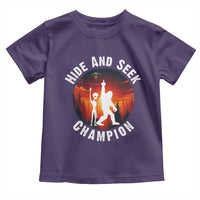 Hide And Seek Champion Toddler T Shirt Funny Bigfoot And Alien Lover Gift - Wonder Print Shop