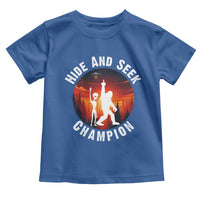 Hide And Seek Champion Toddler T Shirt Funny Bigfoot And Alien Lover Gift - Wonder Print Shop