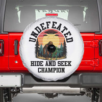 Funny Bigfoot And Alien Gift Spare Tire Cover Undefeated Hide And Seek Champion - Wonder Print Shop