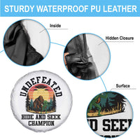Funny Bigfoot And Alien Gift Spare Tire Cover Undefeated Hide And Seek Champion - Wonder Print Shop