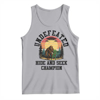 Funny Bigfoot And Alien Gift Tank Top Undefeated Hide And Seek Champion - Wonder Print Shop