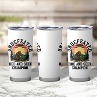 Funny Bigfoot And Alien Gift Tumbler Cup Undefeated Hide And Seek Champion