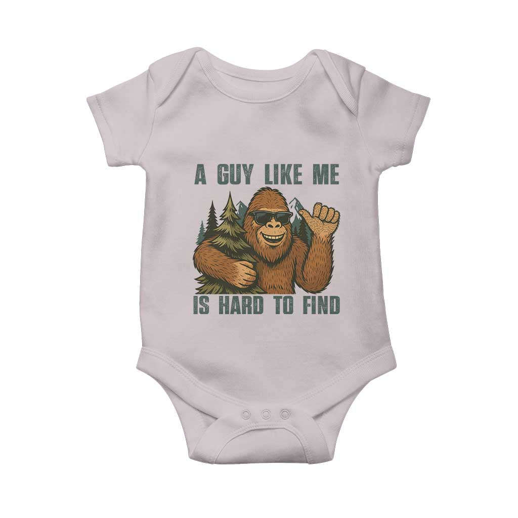 Funny Bigfoot Gift Baby Onesie A Guy Like Me Is Hard To Find - Wonder Print Shop