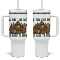 Funny Bigfoot Gift Tumbler With Handle A Guy Like Me Is Hard To Find
