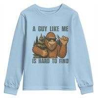 Funny Bigfoot Gift Youth Sweatshirt A Guy Like Me Is Hard To Find - Wonder Print Shop