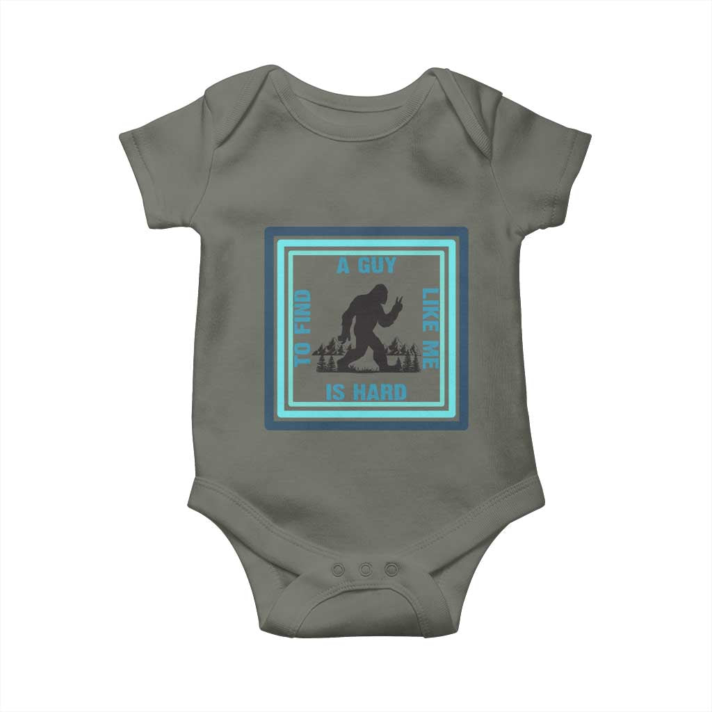 Bigfoot Lover Gift Baby Onesie A Guy Like Me Is Hard To Find - Wonder Print Shop