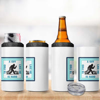 Bigfoot Lover Gift 4 in 1 Can Cooler Tumbler A Guy Like Me Is Hard To Find